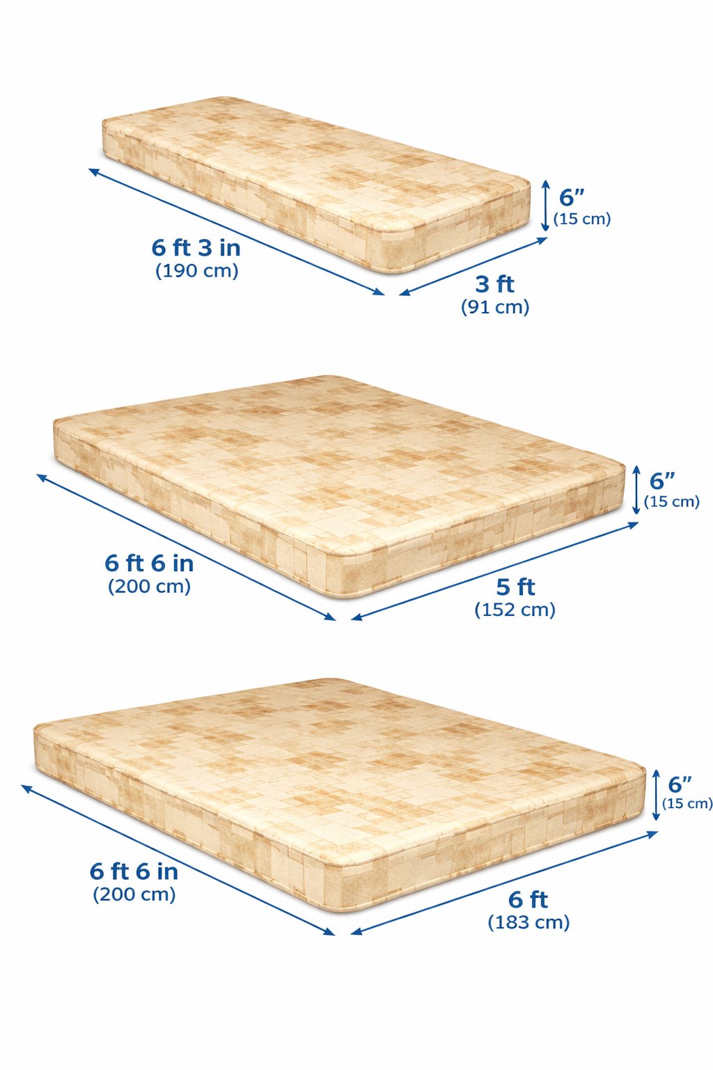 Budget Spring Interior Caravan Mattress | Made to Measure UK | Leisurest