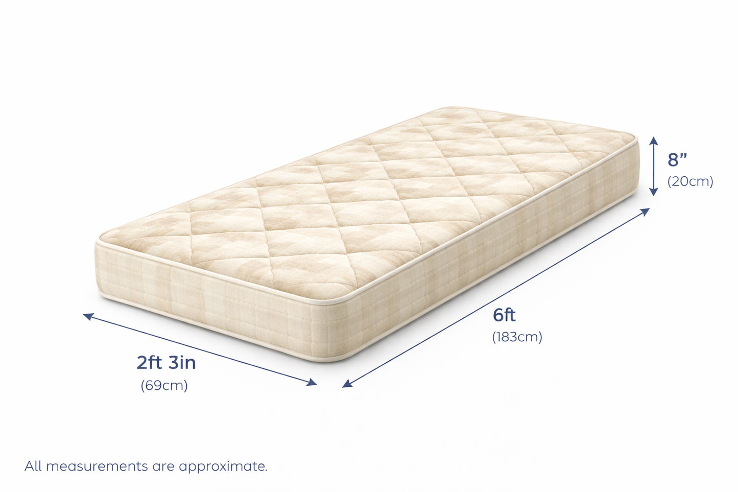Deep Quilted Spring Interior Caravan Mattress | Made to Measure UK | Leisurest